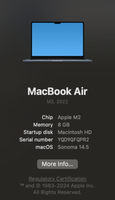 Apple Macbook Air 13.6