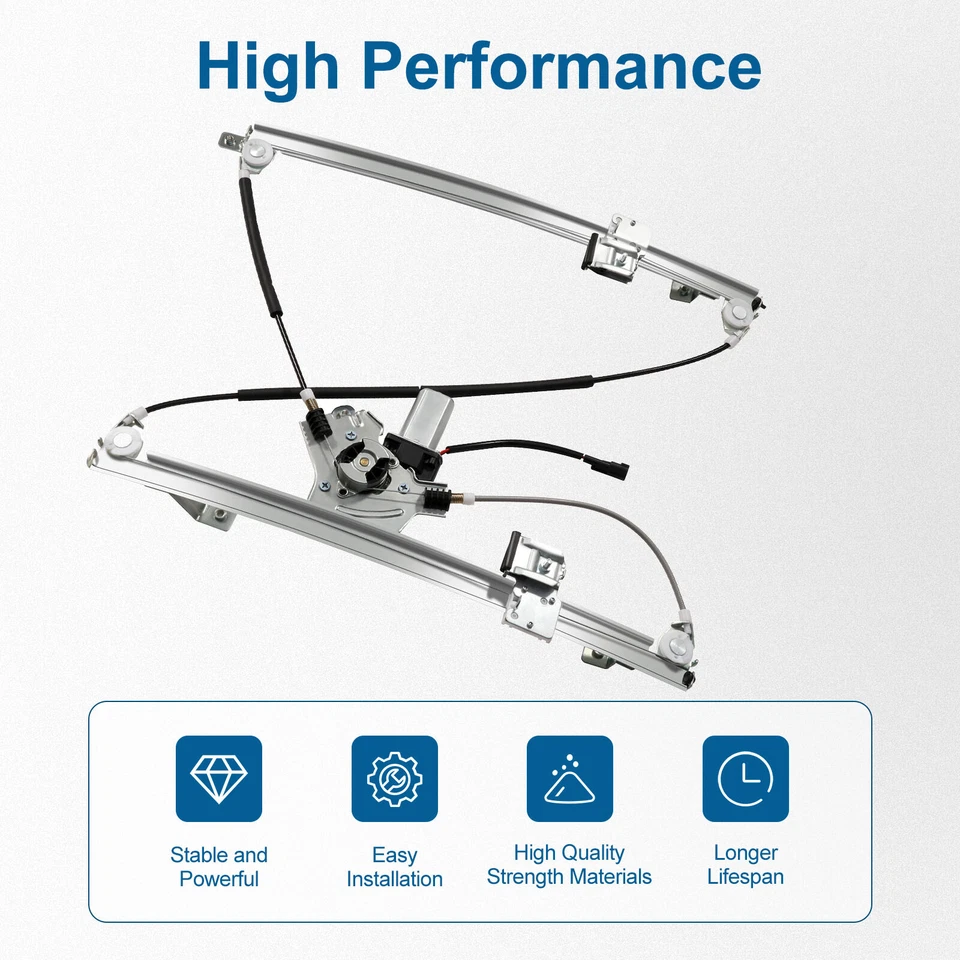 Par de reguladores de ventana eléctrica delanteros para Ford F-150 Lobo 2004-2008 con motor Foto 3 de 4