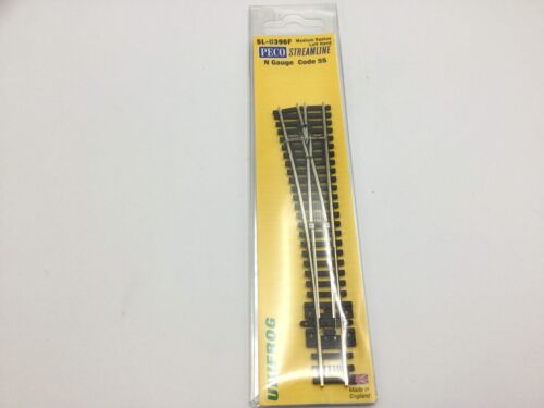Peco SL-U396F N Gauge Medium Radius L/H Point Unifrog Code 55 Finescale - Picture 2 of 2