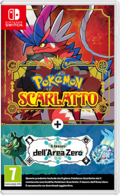 Pokemon Scarlet + Pack Erweiterung Die Schatzkiste Dell' Area Zero Nintendo