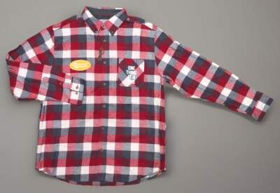 morgan wallen dress shirt Morgan Wallen Shirt Men's XL Red Flannel One Thing At A Time Tour Merch NEW