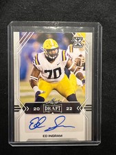 2022 Leaf Draft Football Gray Auto RC Ed Ingram #BA-EI1 Minnesota Vikings🔥🏈