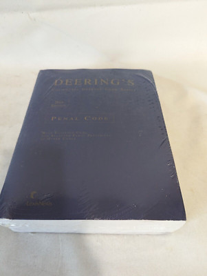 Deering's California Desktop Code Series 2018 Penal Code Lexis Pub. 2017 Sealed