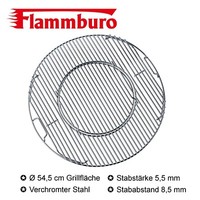 System-Grillrost FüR Ø57 Cm GrillgeräTe - Verchromter Stahl, StabstäRke 5,5 Mm