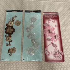 Iron On Appliques Flowers Simplicity  Horizion Lot Of 3