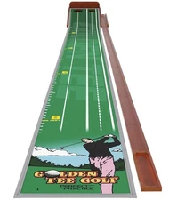 Perfect Practice Putting Mat Golden Tee Edition