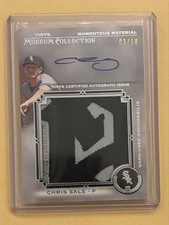 Chris Sale Logo Patch Auto Baseball Card