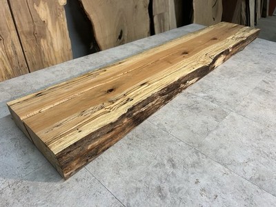 Spalted Maple Mantle/Rustic Mantle Piece/Figured Wood/Live Edge Spalted Maple