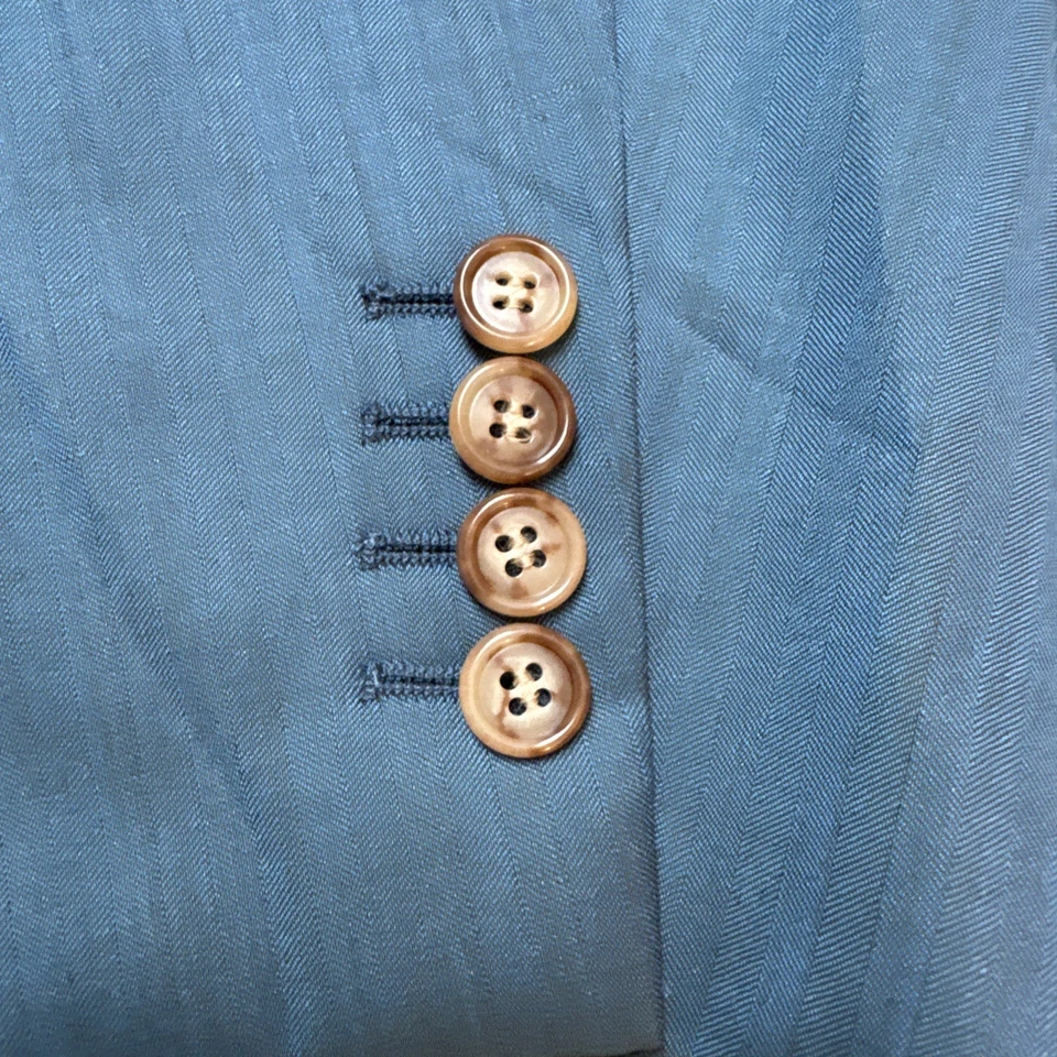 Oliver Wicks Suit Vitale Barberis Canonico 1663 Wool & Silk Men Sz 46L / 40 x 33 - Image 2 of 4