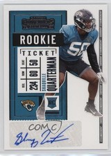 2020 Panini Contenders Rookie Ticket Shaquille Quarterman #256 Auto mv7