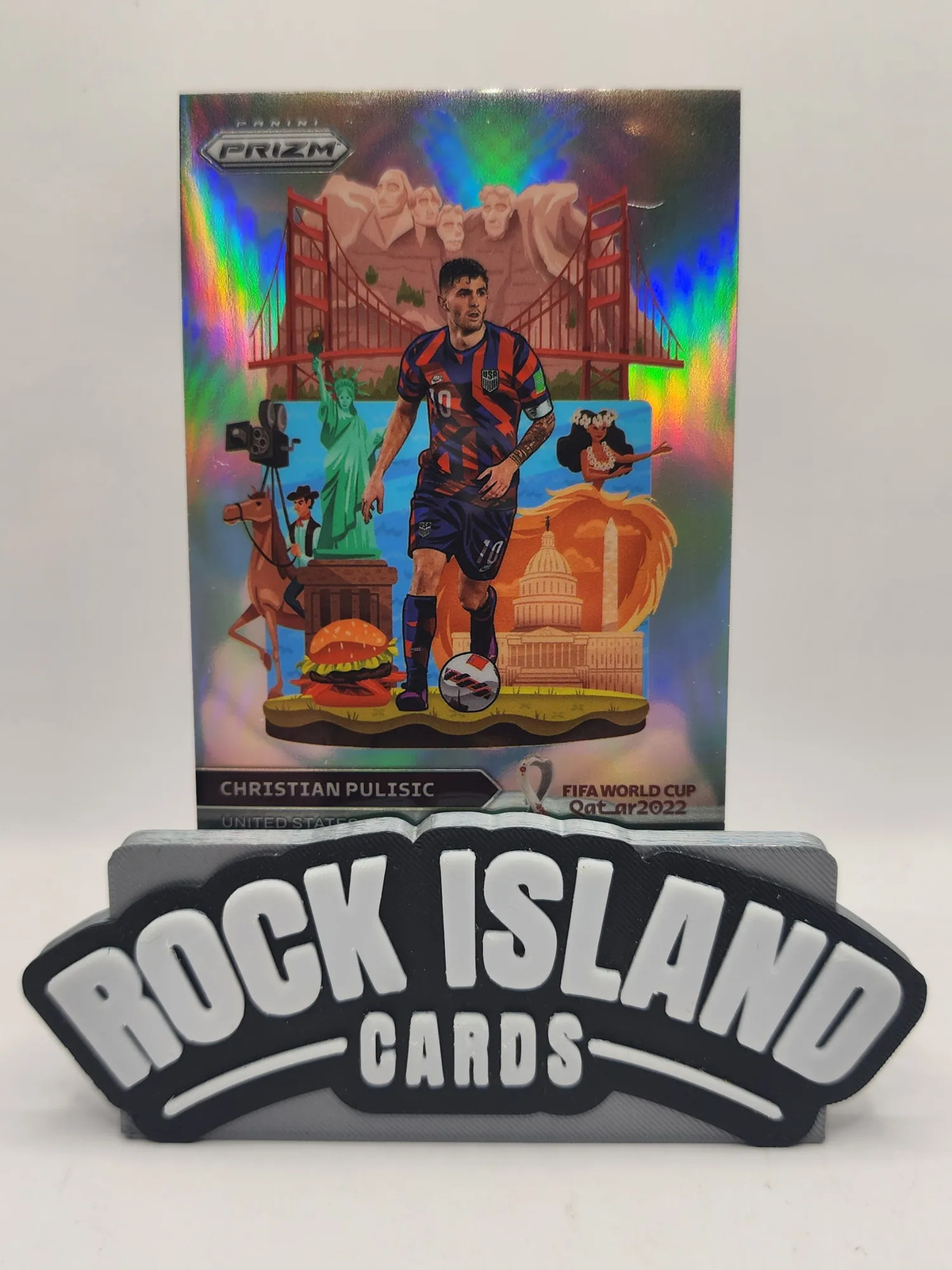 Christian Pulisic 2022 Prizm World Cup #28 National Landmarks