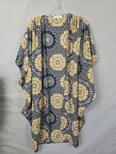 Umgee Kimono Cardigan 1X Boho Geometric Mandala Print Open Front Duster...