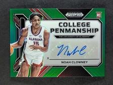 2023-24 Panini Prizm Draft Picks NOAH CLOWNEY RC Auto Green Prizm #CP-NCW