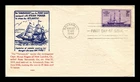 DR JIM STAMPS US COVER STEAMSHIP SAVANNAH 125TH ANNIVERSARY FDC GRANDY CACHET