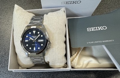 SEIKO 5 Sports Men's Automatic Day-date Blue SRPE53 NEW With Tag