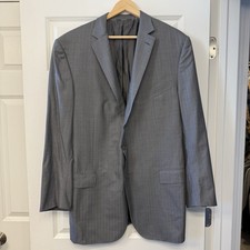 Ermenegildo Zegna Blazer Men's 52L Easy Casual Wool Trofeo Coat Jacket Italy