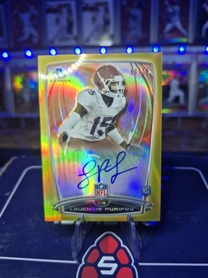 Loucheiz Purifdy 2014 Bowman Chrome Gold Auto /75 Rookie RC Gators