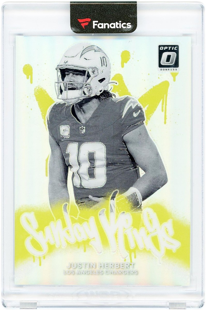 Justin Herbert Chargers 2025 Panini Donruss Optic Sunday Kings