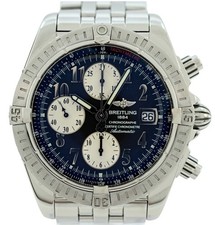 Breitling Men's 44mm Chronomat Evolution Swiss Auto Grey Dial SS Watch- A13356!