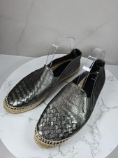 Bottega Veneta Espadrillas Intrecciate Scarpe Slip On in Pelle Tessuto...