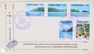 MayfairStamps Costa Rica FDC 1974 Soberanía sobre Isla del Coco Primer Día Cubierta