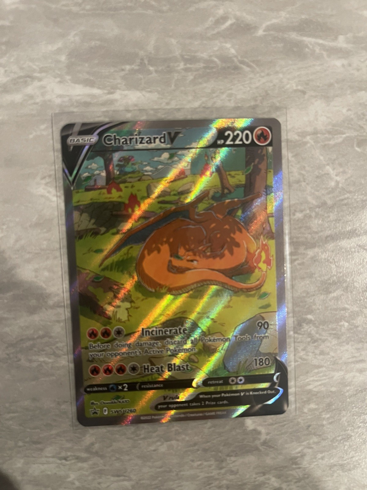 Pokemon Sword and Shield: Charizard V SWSH260 Black Star Promo Raw NM
