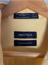 Nautica Vintage Oxford Butter Yellow Shirt Me...