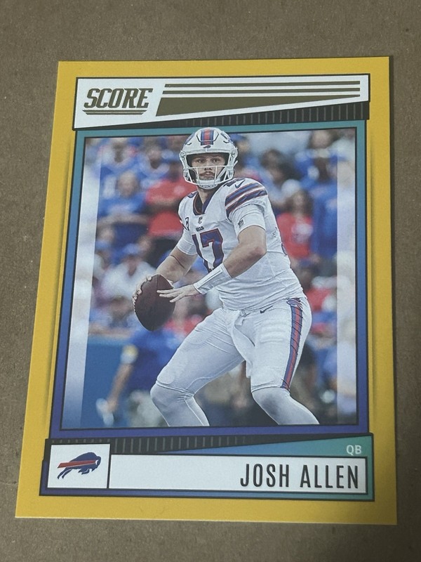 Josh Allen 2022 Score “GOLD” Card