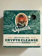 DR. Squatch Crypto Cleanse Medium Grit Men's Natural Soap - 5oz (NEW)