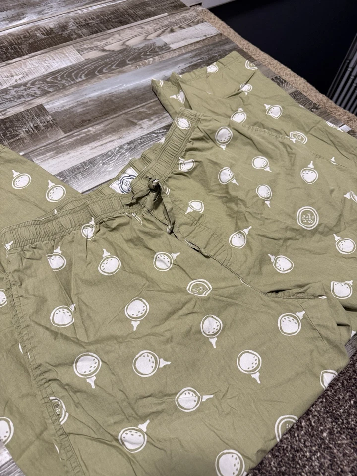 Camiseta Life is Good Talla L Verde Icono de Pelota de Golf Pijama Pantalones de Salón Dormir PJ Foto 3 de 4