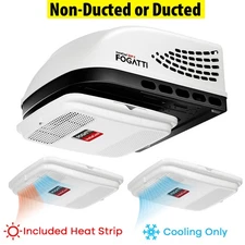 Fogatti 15K BTU RV Air Conditioner Ducted or Non-Ducted Rooftop Camper AC Unit
