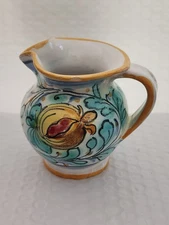 541.  Handpainted Italian Cream Pitcher