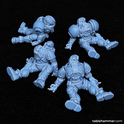Marine Casualties - 3D Resin Printed Miniatures Tabletop Sci Fi Proxy Basing Bit