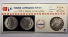 1898-O Morgan Silver Dollar - Old Vintage Photo Holder - Federal Certification
