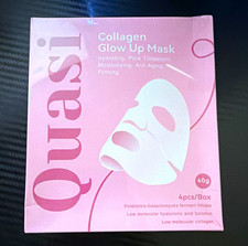 Quasi Collagen Glow Up Mask Sheet Hydrating Firming 4pcs/Box 40g