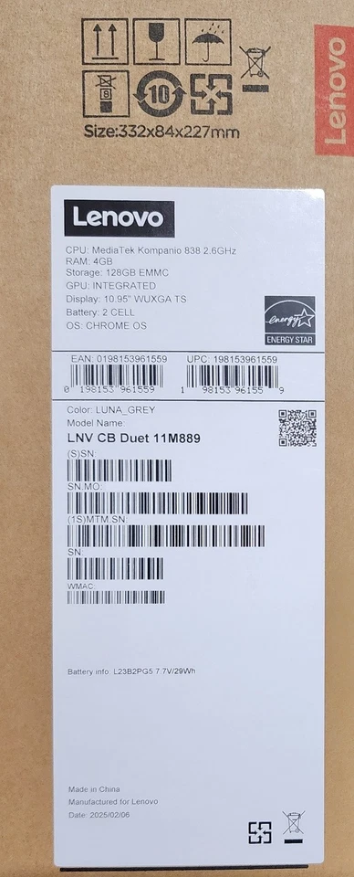 Lenovo 11" IdeaPad Duet 4 Chromebook 128GB - Image 3 of 3