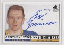 2020-21 SP Signature Edition Legends Century Signatures Red Berenson Auto p0r