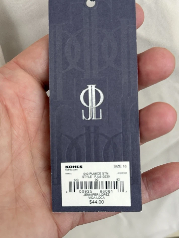 Дженнифер Лопес La Vida Loca плиссированные платье шорты пемза камень размер 16 - Изображение 4 из 4