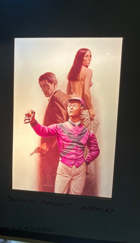 Joseph Lombardero Signed book cover art acrylic painting Image transparency #9