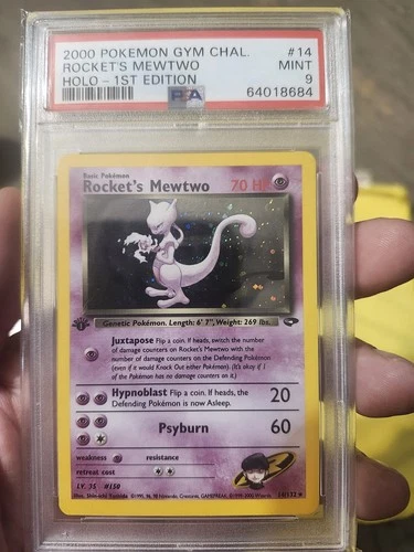Pokémon TCG 1st Edition Rockets Mewtwo Gym Challenge Holo Card 14/132