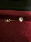18ct Gold Vermeil Crystal Ball Stud Earrings