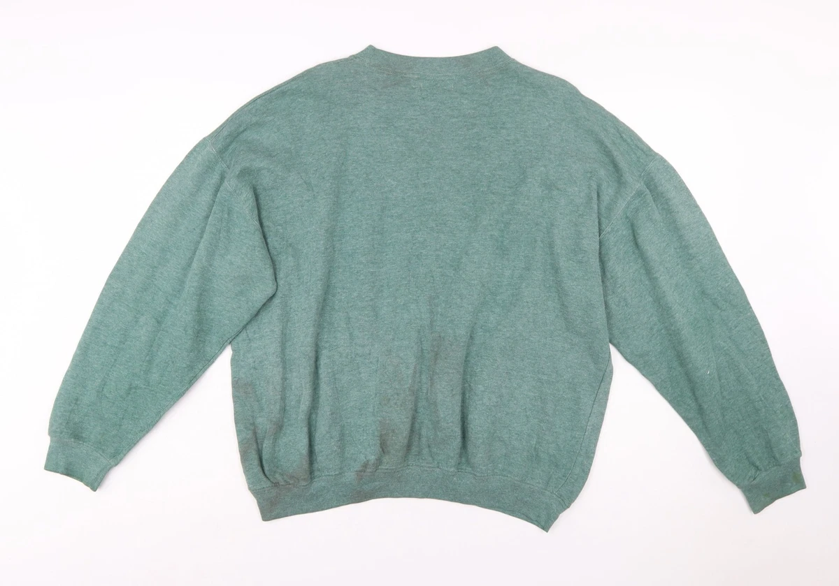 Sudadera Pullover Lee Cooper Para Hombre Talla L Verde Manga Larga Todas las Temporadas
