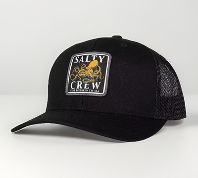 SALTY CREW Ink Slinger Retro Men s Trucker Hat Cap Black 35035447 One Size NEW