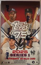 2026 Topps Baseball Series 1 Hobby Sealed Box 20 Packs of 12 Cards