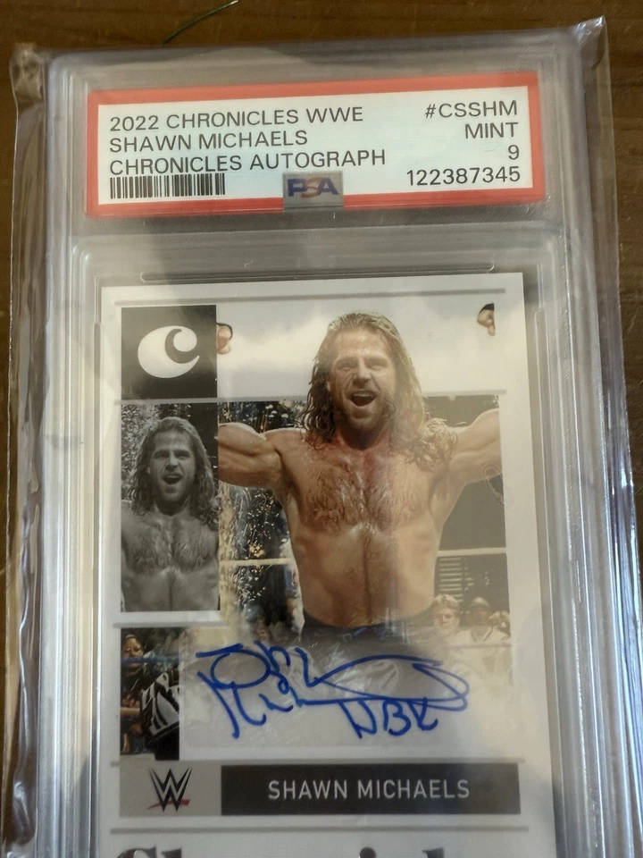 2022 Chronicles AUTOGRAPH WWE Shawn MICHAELS AUTO PSA DNA 9 Heart Break Kid DX - Image 2 of 2