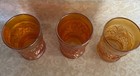 VINTAGE FENTON CARNIVAL GLASS TUMBLER CATTAILS AND WATER LILIES Lot Of 3 (16MEC) — photo 4
