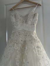 Ivory Donna Lee London Bridal Wedding Dress Size 10 With Train