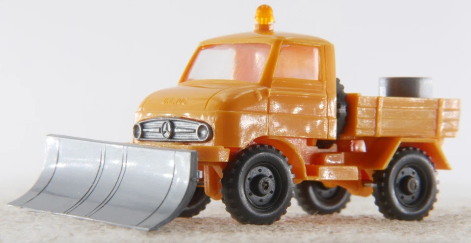 Wiking 1:87 Unimog A.S.S Alt LKW MB 411 Kommunal Schneepflug GK 642/2B CS 483/2B