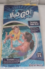 H2OGO! Tropical Swim Vest For Ages 3-6 - D1