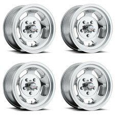 Set 4 Us Mag U101 Indy 15x10 5x4.5 High Luster Polished Wheels 15 -50mm Rims